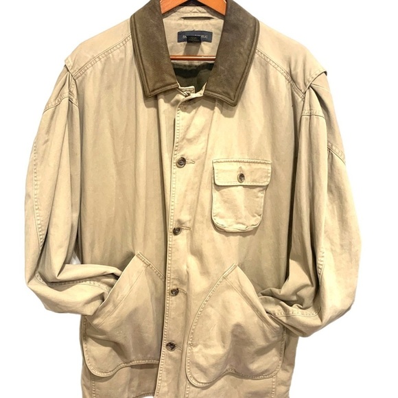 Banana Republic Vintage Field Khaki Jacket Field Jacket Sz:Large - Picture 4 of 12